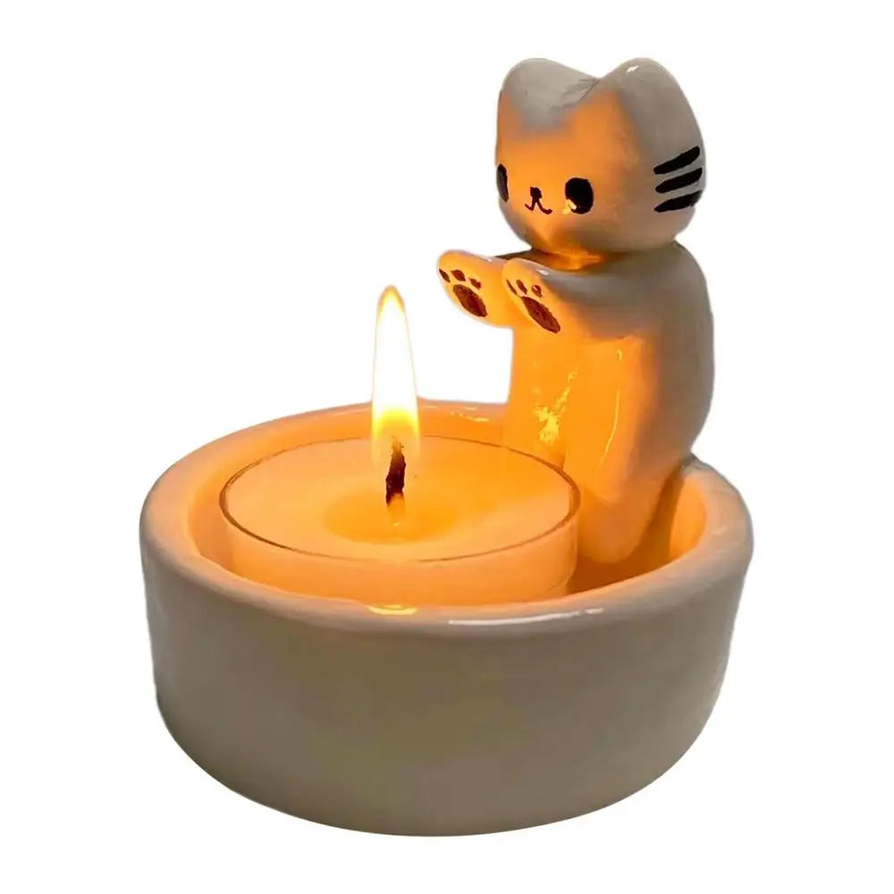 Purrfect Glow™ Kitten Candle Holder
