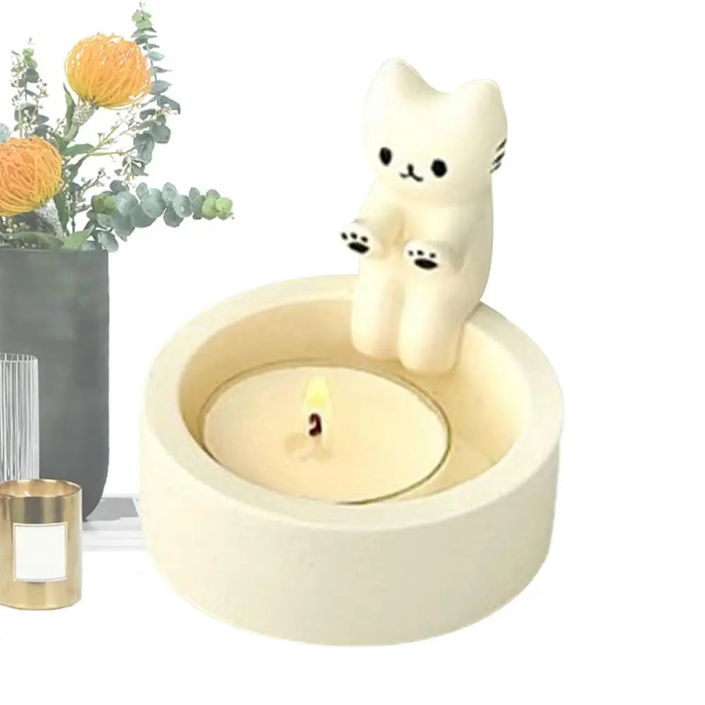 Purrfect Glow™ Kitten Candle Holder