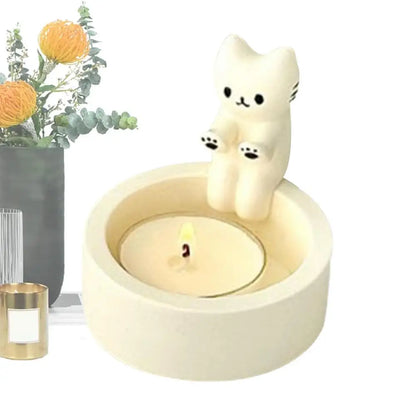 Purrfect Glow™  Kitten Candle Holder
