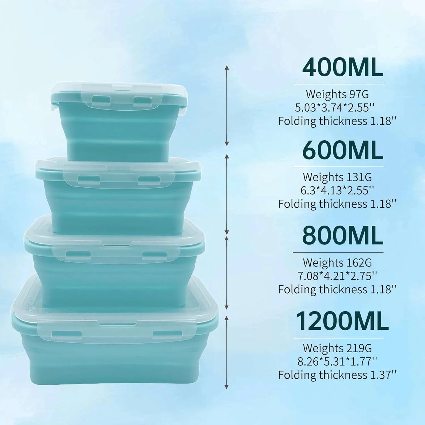 Pop’nStore Silicone Food Containers